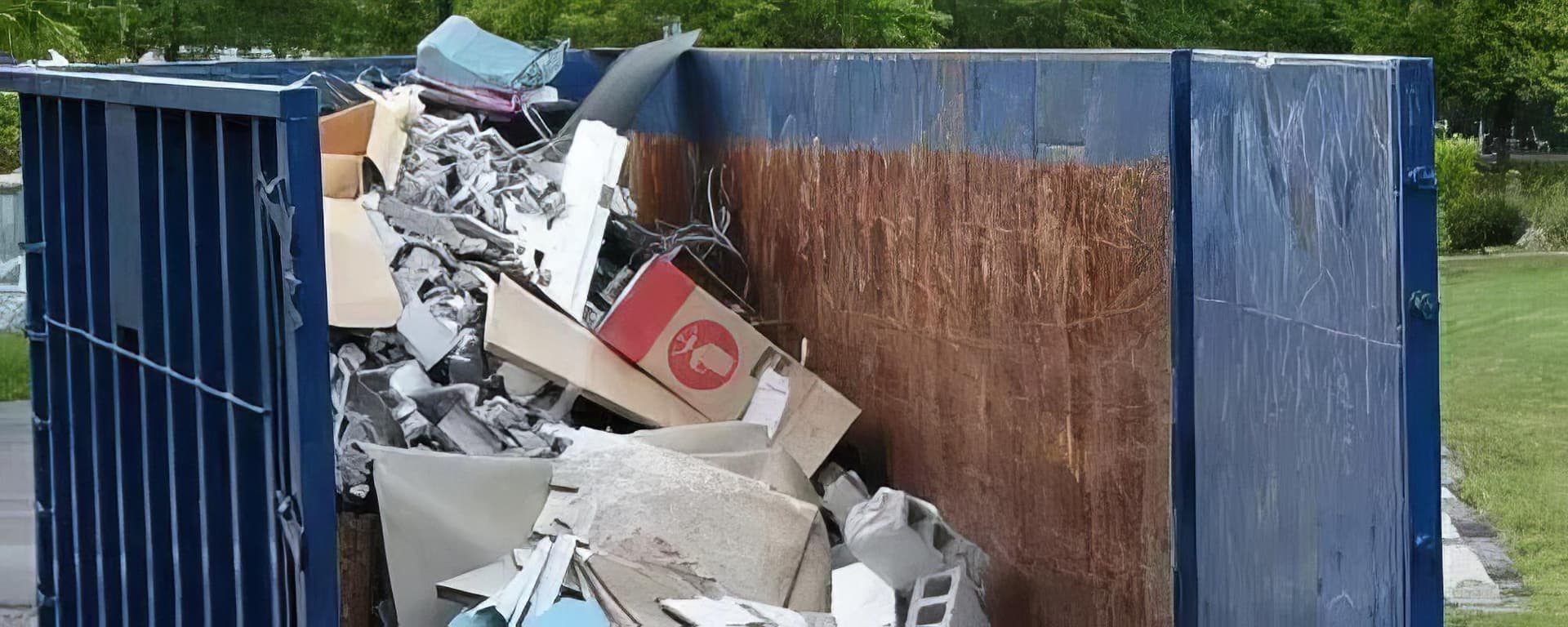 Dumpster rental services hero background